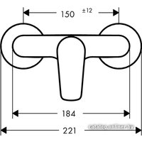 Смеситель Hansgrohe Talis E 71760000 (хром)