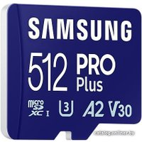 Карта памяти Samsung PRO Plus microSDXC 512GB MB-MD512SA/EU (с адаптером)