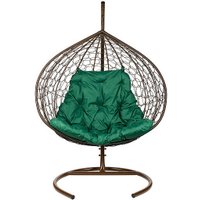 Подвесное кресло BiGarden Gemini Brown (зеленая подушка)