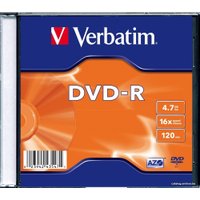 DVD-R диск Verbatim 4.7Gb 16x 43547 (1 шт.)