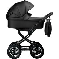 Универсальная коляска Indigo Barbara ECO Classic (2 в 1, be 03/черная кожа)