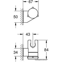Держатель душевой лейки Grohe New Tempesta 27595000