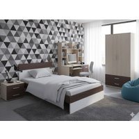 Кровать PROxSON Milton 90x200 (ясень шимо темный/белый)