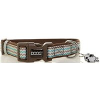 Ошейник Doog Benji COLBBZ-M (коричнево-голубой зигзаг)