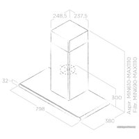 Кухонная вытяжка Elica Galaxy BLIX/A/80 PRF0008948B