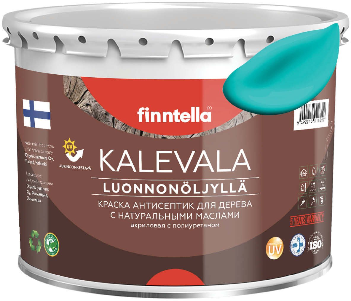 

Краска Finntella Kalevala Akvamariini F-13-1-3-FL133 2.7 л (бирюзовый)