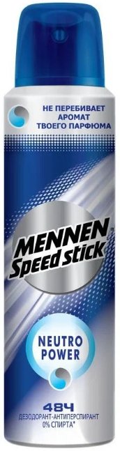 

Антиперспирант-спрей Mennen Speed Stick Neutro Power 150 мл
