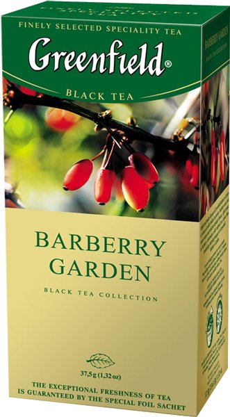 

Черный чай Greenfield Barberry Garden 25 шт