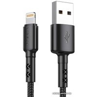 Кабель Vipfan X02 USB Type-A - Lightning (1.8 м, черный)