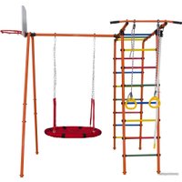 Детский спортивный комплекс Формула здоровья Street 1 (оранжевый/радуга)