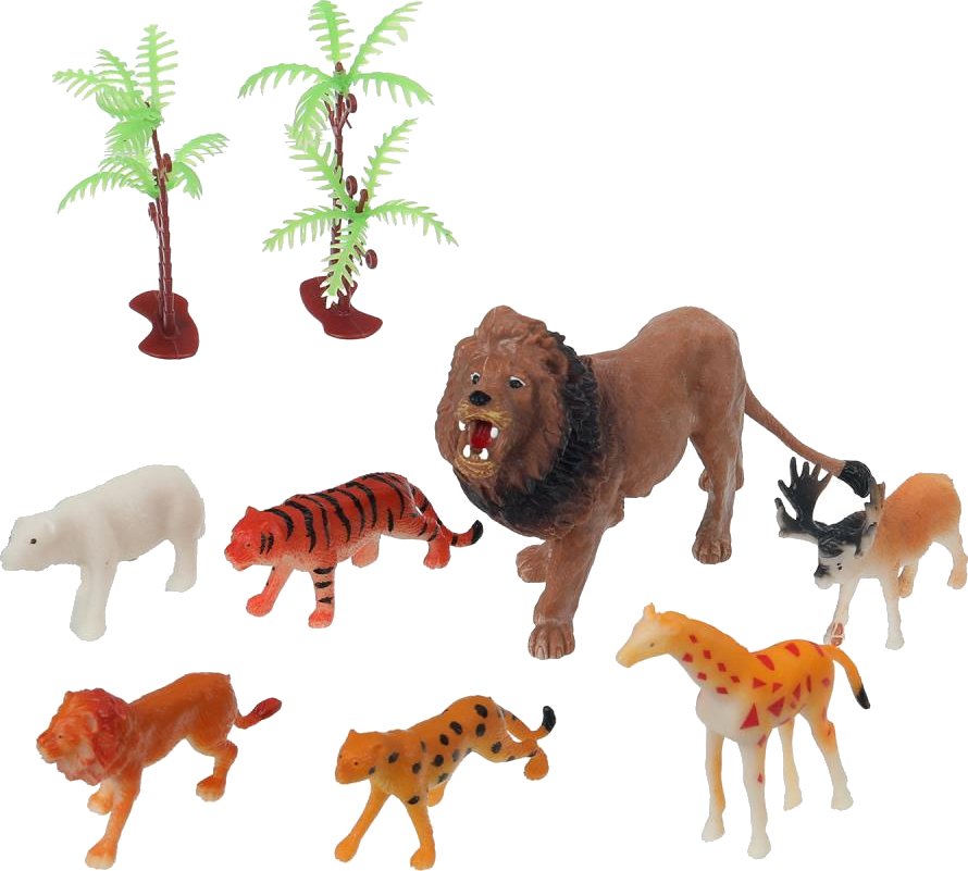 

Набор фигурок Рассказы о животных Дикие животные ZY1452406-R (10шт)