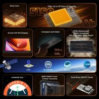 Планшет Oukitel RT3 Pro 4GB/128GB (черный/оранжевый)