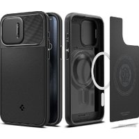 Чехол для телефона Spigen Optik Armor (MagFit) для iPhone 15 Pro ACS07184 (черный)