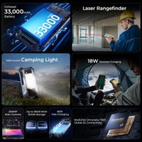 Телефон Oukitel WP100 12GB/512GB (черный/серебристый)