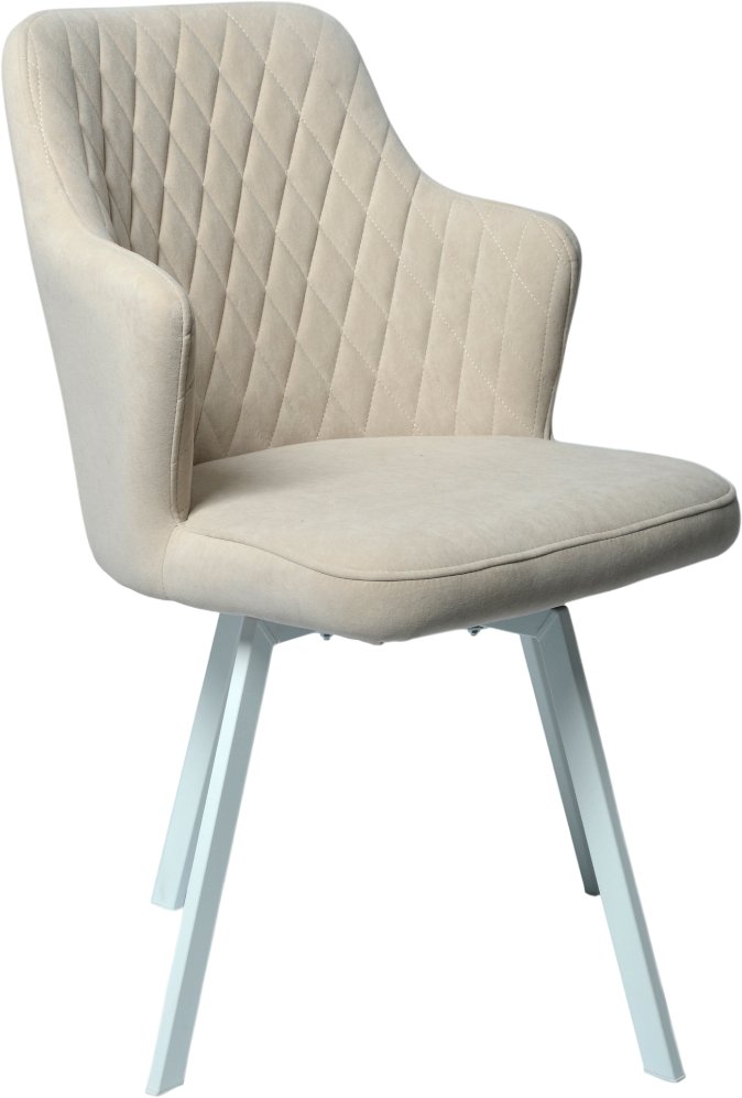 

Стул с подлокотниками Mara Roys (Beige, белые)