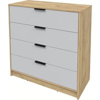 Комод Интерлиния Концепт КТ-К100 (серый/дуб золотой)