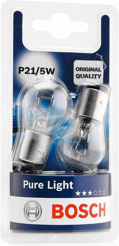 Галогенная лампа Bosch P21/5W Pure Light 2шт