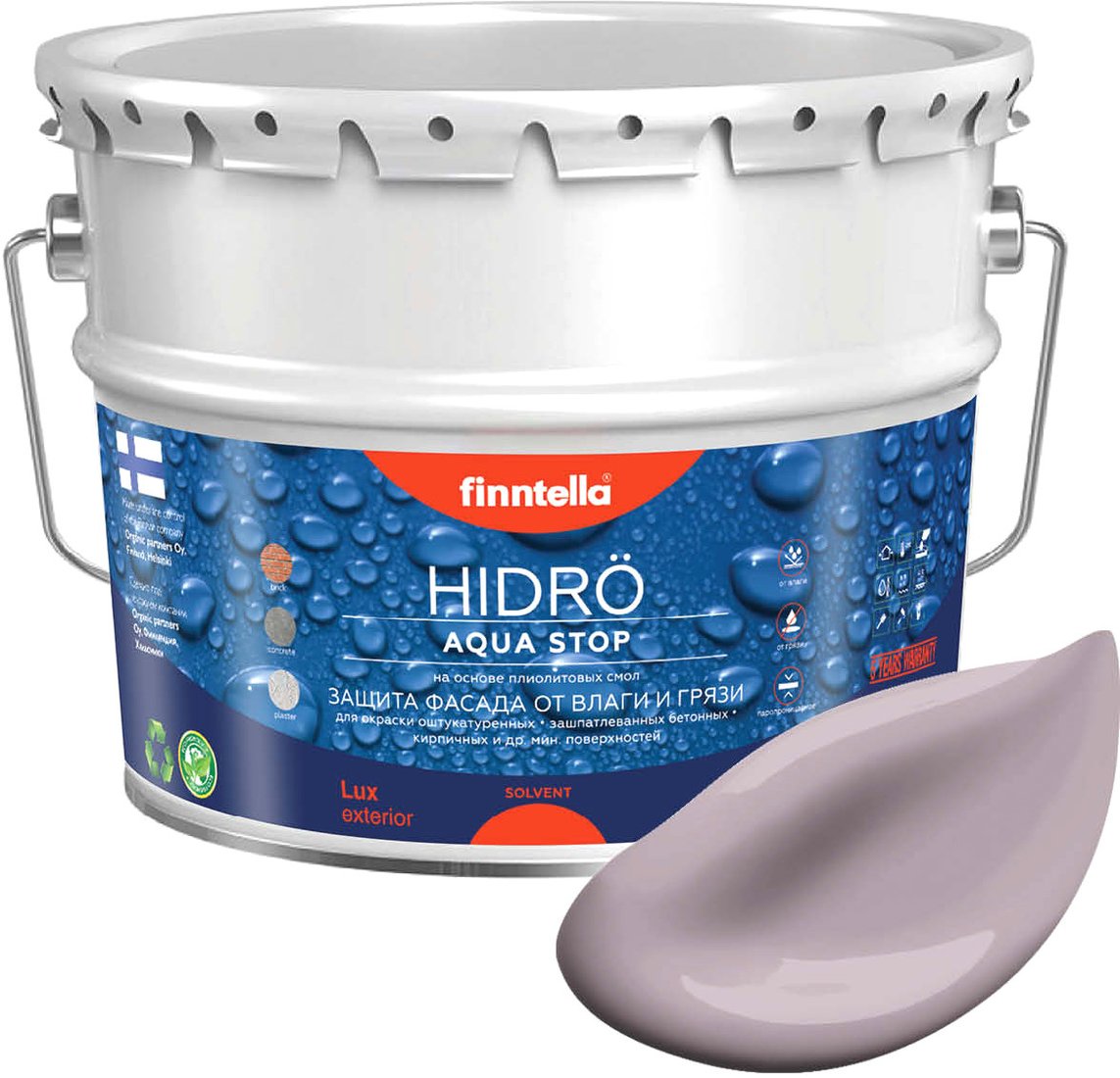 

Краска Finntella Hidro Metta F-14-1-9-FL107 9 л (серо-лиловый)