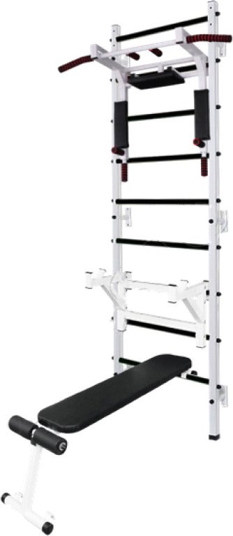 

Шведская стенка (лестница) Central Sport Set-14 (турник 3в1, белый)