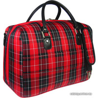 Дорожная сумка Borgo Antico 6093 38 см (красная клетка)