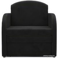 Кресло-кровать Мебель-АРС Малютка (велюр, черный НВ-178 17)