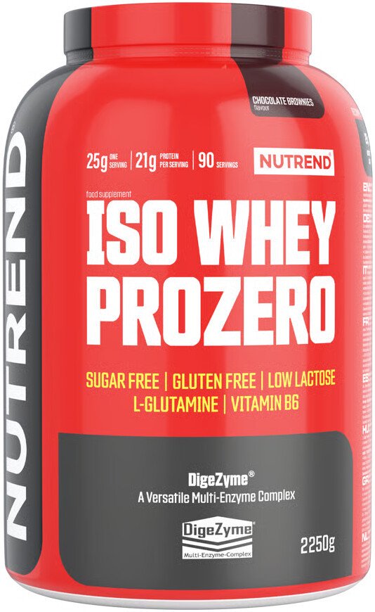 Протеин сывороточный (изолят) Nutrend Iso Whey Prozero (2250г, шоколадный брауни)