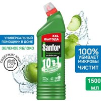 Средство универсальное Sanfor 10 в 1 Зеленое яблоко 1.5 л