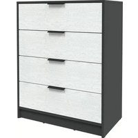 Комод Интерлиния Концепт КТ-К80 Глосс (антрацит/дуб полярный)