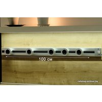 Трековая розетка AVEL шинопровод 100 см + 5 ЕВРО розеток (серебристый)