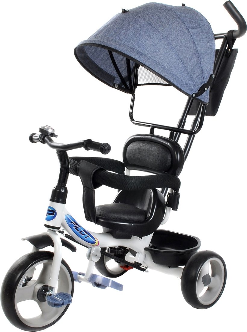 

Детский велосипед Trike Pilot PT1LB 10/8" 2020 (синий лен)