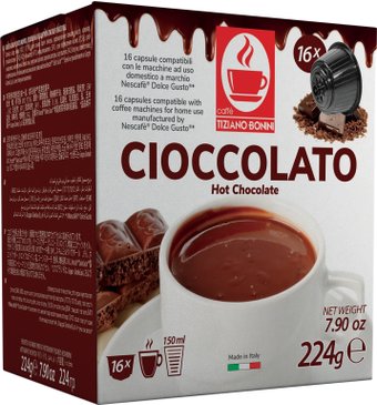 Кофе в капсулах Tiziano Bonini Cioccolato Dolce Gusto 16 шт