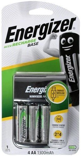 Аккумуляторы + зарядное Energizer Base Charger + 4 аккумулятора АА
