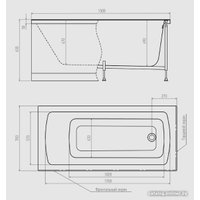 Ванна Alex Baitler Garda 150х70