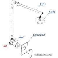 Комплект смесителей Wasserkraft A66181