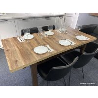 Кухонный стол Senira Кастусь 110-145x70 (береза сандал/венге)