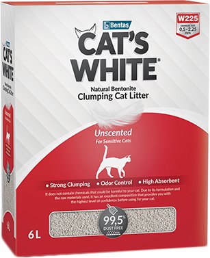Наполнитель для туалета Cat's White Unscented Box 6 л
