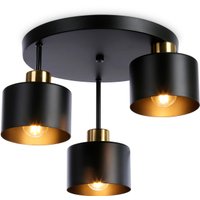 Люстра средней высоты Ambrella light Traditional TR8121/3 BK/BS (черный/латунь)