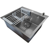 Кухонная мойка Stellar Decor S5050GE-D (серый)