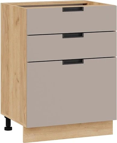 

Шкаф напольный Трия Гренада 1Н6Я3 (дуб крафт золотой/холст латте)