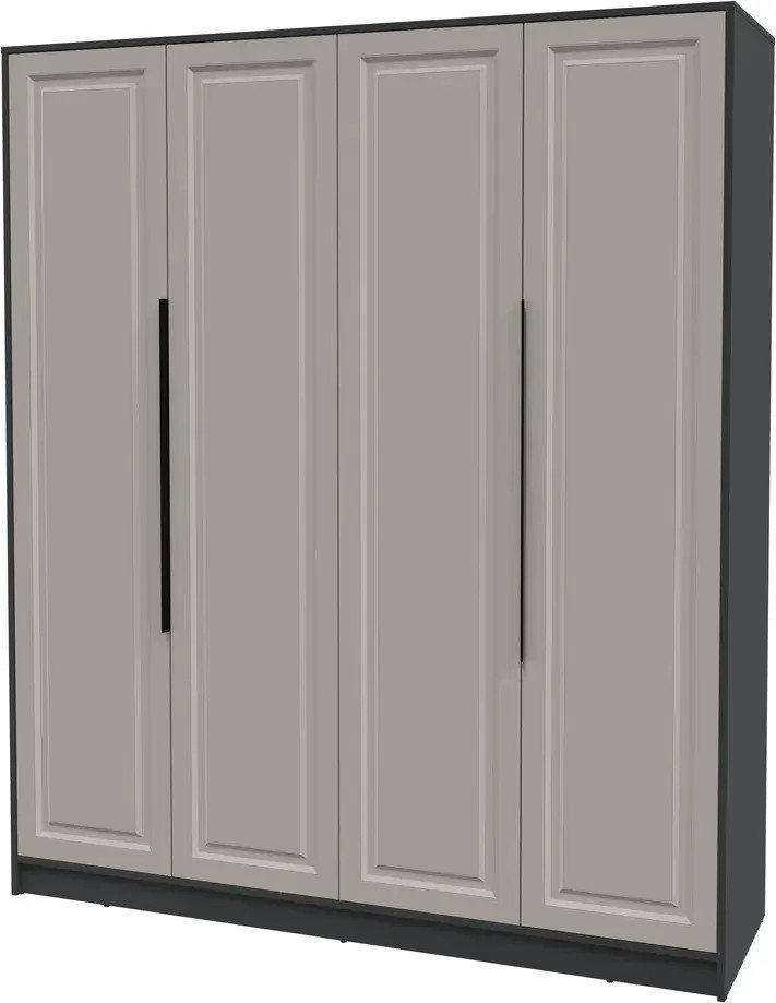 

Шкаф распашной Интерлиния Концепт КТ-Ш4 Деко (антрацит/луна)