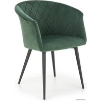 Стул с подлокотниками Halmar K421 (темно-зеленый)