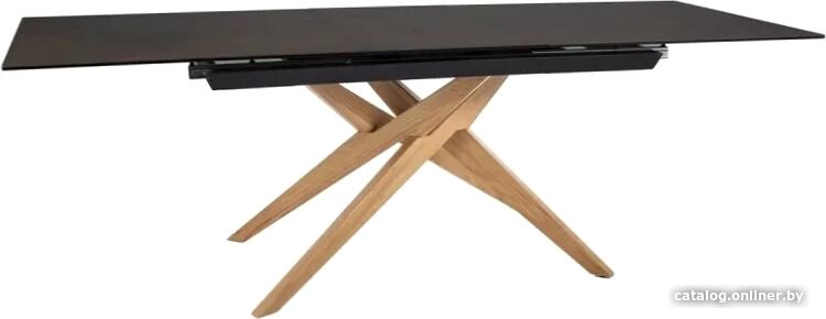 Кухонный стол Signal Loreto ceramic LORETOBROD180 (коричневый/дуб)