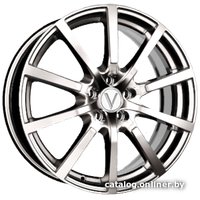 Литые диски K7 K-102 17x7" 5x114.3мм DIA 60.1мм ET 39мм Серебро S