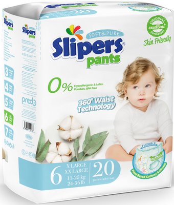 Трусики-подгузники Slipers 2Х-большой Pants2X (20 шт)