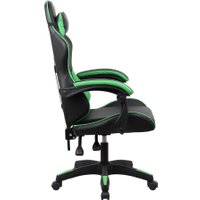 Игровое (геймерское) кресло Оклик Drifter (черный/зеленый)