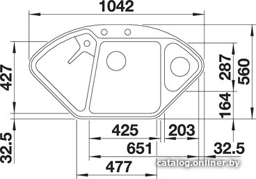 Кухонная мойка Blanco Delta II-F 525868 (черный)
