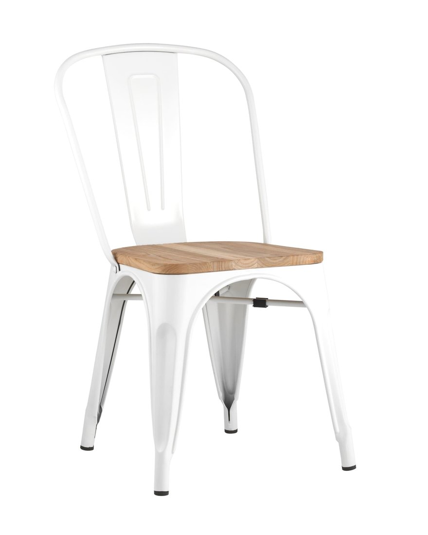 

Стул Stool Group Tolix wood (белый глянцевый)