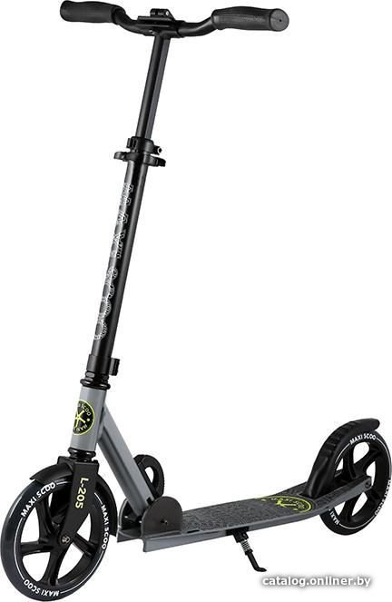 Двухколесный подростковый самокат Maxiscoo L-205 MSC-L205-G (серый)