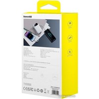 Внешний аккумулятор Baseus Qpow2 Dual-Cable Digital Display Fast Charge Power Bank 22.5W 20000mAh (белый)
