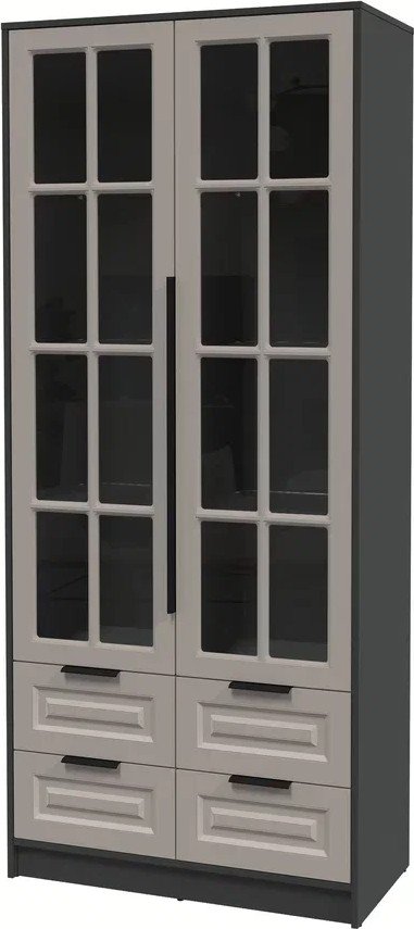 

Шкаф-витрина Интерлиния Концепт КТ-ШВ2 Деко (антрацит/луна)